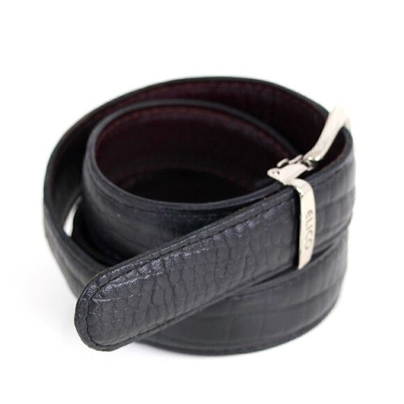 Elico CROCO EMBOSSED BLACK GENUINE LEATHER 1.25\